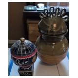 Hard Pottery Ginger Jar, Paris Candy Dish