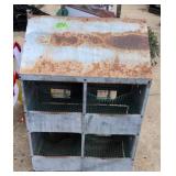 Galvanized Feeder 25x13x34'. Outside Backyard