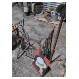 Singer Sewing Machine Treadle Base, Metal