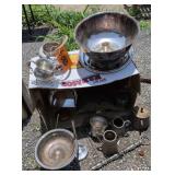 Silver Plate Paul Revere Style Bowl, Footed Sugar