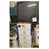 Metal Drawers, Crt 27' Sharp Tv, Crafting