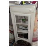 White Painted Medical Cabinet. Aggie Dishes, And