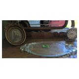 Westclox Big Ben Alarm Clock, Glass Tray,