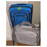 Delset Rolling Briefcase Laptop Bag, Blue Delsey
