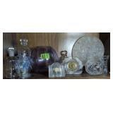 Crystal Vases, Hard Plastic, Decorative Plate,