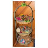 Tin Noise Makers. Kazoo, Rattle Etc, Three Tier