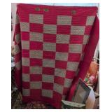 Rooster Checkered Quilt 66x80'