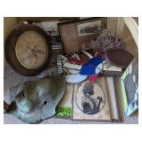 Artisan Pottery Mask, Silhouettes, Stained Glass