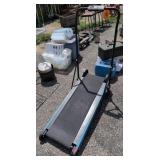 Folding Jane Fonda Easy Stride Treadmill. Outside
