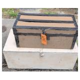 2 Flat Top Trunks. Tool Chest White Painted. Up
