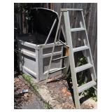 Suncast Outdoor Storage Container, Aluminum Step