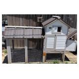 Chicken Coop 78x27x54'. Outside Backyard