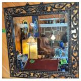 Plastic Decorator Wall Mirror 26x26'