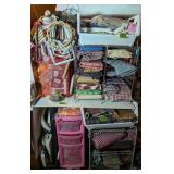 Sewing & Crafting Supplies. Rolling Cart, Plastic