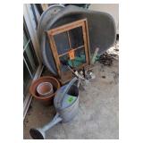 Galvanized Metal Wash Tub, Watering Can,