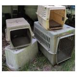 3 Dog Crates. Up To  36x24'. Outside Backyard