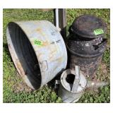 Milk Can, Galvanized Wash Tub, Watering Can.