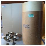 Wood Veneer, Silver Place Chalices. Second
