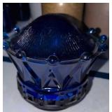 Cobalt Fostoria Crown Collection Candy Dish
