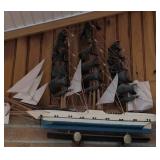 Blue Keel Boat Model 22' Long, 23' Tall. Inside