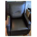 Brown Faux Leather Recliner. 30' Wide, 22' Wide
