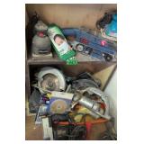 Power Tools. Makita Circular Saw, Ryobi Belt