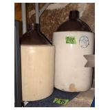 2 Antique Stoneware Jugs. Up To Sz 3