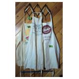3 Advertising Aprons. Crystal Rock Pale Dry