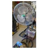 Floor Standing Fan. Inside Detached Building