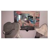 Southwestern Wolves Wall Mirror With Cactuses