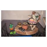 Ceramic Teepee Teapot Loomco, Southwestern