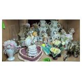 Ceramic Figurines, Victorian Style, Hummel Style,