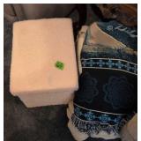 Throw Blankets, Pink Storage Ottoman