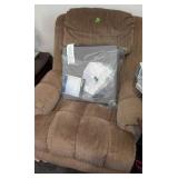 Tan Recliner. 41' Wide, 22' Wide Between Arm