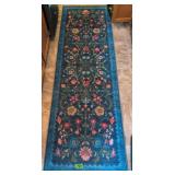 2 Modern Floral Area Rugs. Runner 96x31', 24x36'