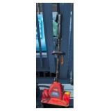 Toro Electric Snow Shovel. Outside On Back Deck
