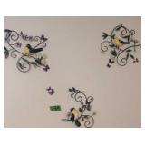 Decorative Metal Bird Wall Art, Curtain Tie