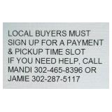 Local Buyers Must Sign Up For Pickup Time Slot As