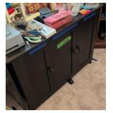 Sewing Cabinet With Drop Leaf Side. 39x19x28'.