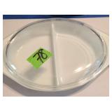 Pyrex Verde Divided Dish W Lid 1.5 Quart Number 8