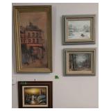 4 Picture. Find Lighthouse Painting On Board, To
