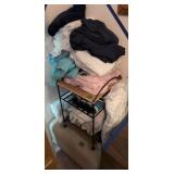 Bed Linens, Throw Blankets, Ottoman, Side
