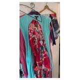Ladies Clothing Hanging On Door. Oriental Style