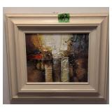 Abstract Signed O/c Painting 16x14'