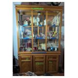 Maple Two-part China Cabinet 48x17x77' .