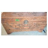 Oriental Highly Carved Blanket Chest, Women's
