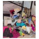 Suitcase, Ladies Scarves Etc. Under The Table.