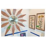 Westclox Nocord Starburst Wall Clock. E