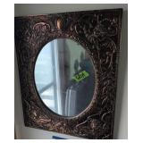 Decorator Embossed Cherub Mirror 25x30'. Third