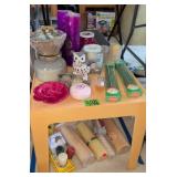 Candles, Owl Figurine, Perfume, Soaps, Yellow